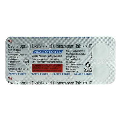 Nexito Forte Tablet 10'S - Anxiety-Anx