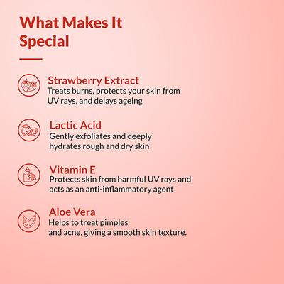 Fixderma Strawberry Face Wash with Vitamin E and Strawberry Extract, Face Wash and Face Cleanser 75 gm - Face Wash & Cleansers