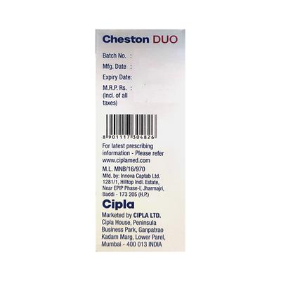 CHESTON DUO NEW MIXED FRUIT FLAVOUR Syrup 100ml - Cough And Cold-Cou