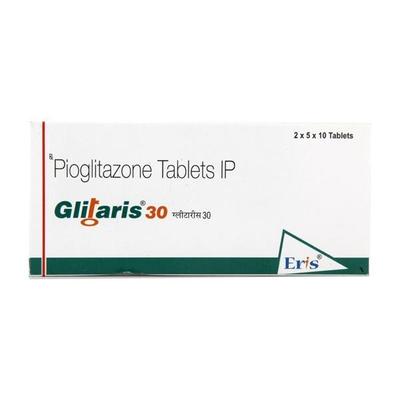 Glitaris 30mg Tablet 10'S - Diabetes-Ant