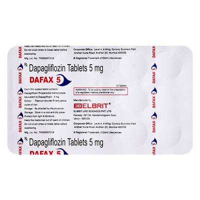 DAFAX 5 Tablet 15's - Diabetes-Ant