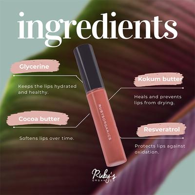 Ruby's Organics Lip Oil Gloss - Toffee 6.5 ml - Lipsticks