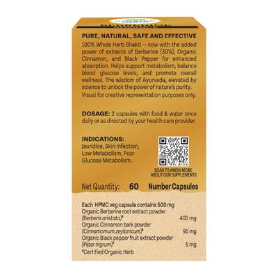 Organic India Berberine Advance India Capsule 60's - Speciality Medicines