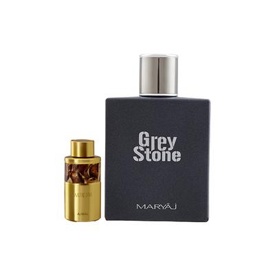 Ajmal Aurum Concentrated Perfume Oil Fruity Floral And Maryaj Grey Stone EDP Aromatic Woody Perfume 110 ml - Perfumes (Edt/Edp)