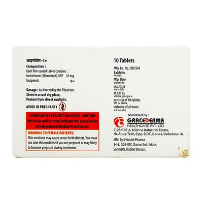 ISOGRACE 10 Tablet 10's - Acne-Acn