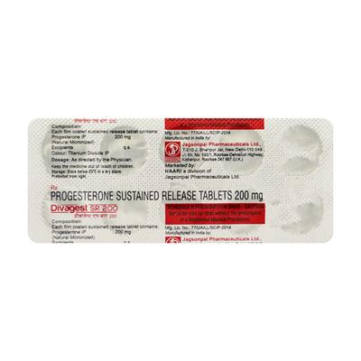 Divagest SR 200mg Tablet 10'S - Hormonal Therapy-Oes