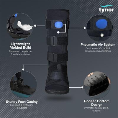 Tynor Walker Boot Air (M) (D 51) - Knee/Leg Supports