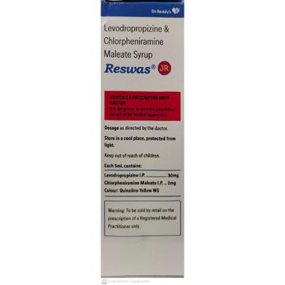 RESWAS JR GINGER LEMON FLAVOR Syrup 120ml - Cough And Cold-Cou