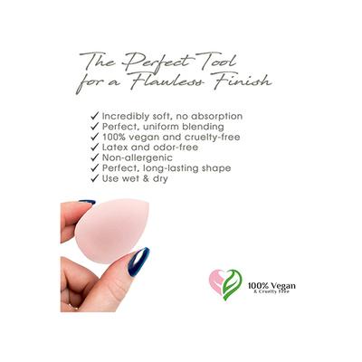 Allure Makeup Blender Sponge - Drop Peach 1's - Sponges & Applicators
