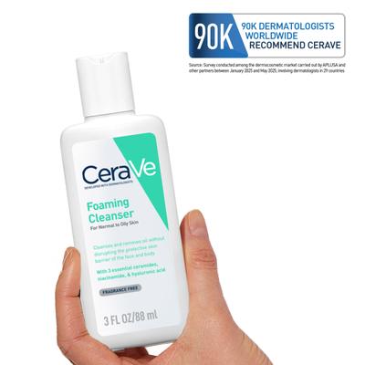 CeraVe Foaming Cleanser For Normal To Oily Skin 88 ml - Face Wash & Cleansers