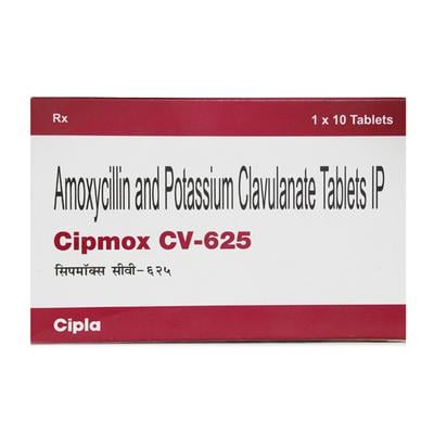 Cipmox CV 625mg Tablet 10'S - Bacterial Infections-Pen
