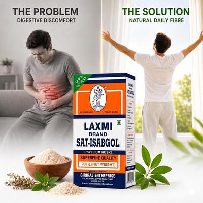 Laxmi Brand Sat-Isabgol Powder 200 g - Speciality Medicines