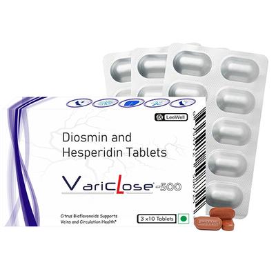 VARICLOSE 500 Tablet 10's - Varicose Veins-Phl