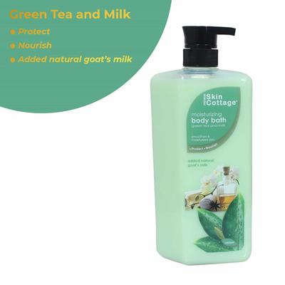 Skin Cottage Moist Body Bath (Green Tea) 1000 ml - Shower Gels & Body Wash