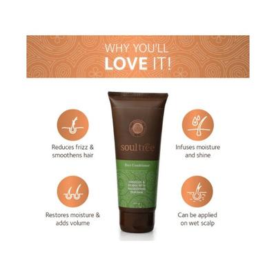 SoulTree Hair Conditioner - Hibiscus & Henna with Nourishing Shikakai 100 gm - Conditioners