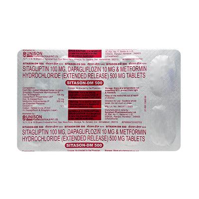 SITASON DM 500 Tablet 10's - Diabetes-Ant