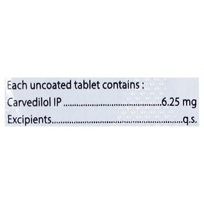 CARDIZEST 6.25 Tablet 10's - Hypertension-Bet