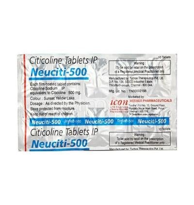 Neuciti 500mg Tablet 10'S - Alzheimer-Neu