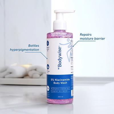 Be Bodywise 5% Niacinamide Body Wash For Glowing & Hydrated Skin 250 ml - Shower Gels & Body Wash