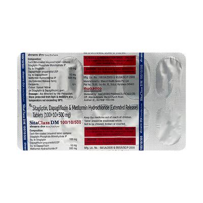 SITACLASS DM 100/10/500 Tablet 10's - Diabetes-Ant