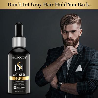 Mancode Anti Grey Hair & Beard Serum 30 ml - Beard Serum