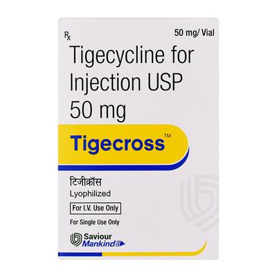 TIGECROSS 50mg Injection 1's - Bacterial Infections-Tet