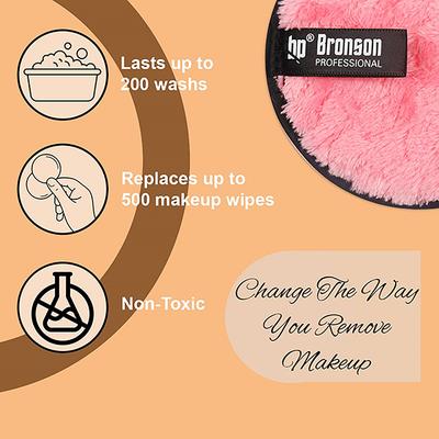 Bronson Professional Big Reusable Makeup Remover Cleansing Pads (Mix Color) 2's - Make Up Removers