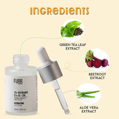 FURR By Pee Safe AHA 25% + PHA 5% + BHA 2% Exfoliating Face Serum Offers Gentle Exfoliation , Boosts Collagen & Refines Texture, Restores Clarity & Radiance 30 ml - Face Gels