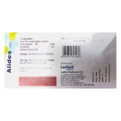 Alides 5mg Tablet 10'S - Allergies-Ant