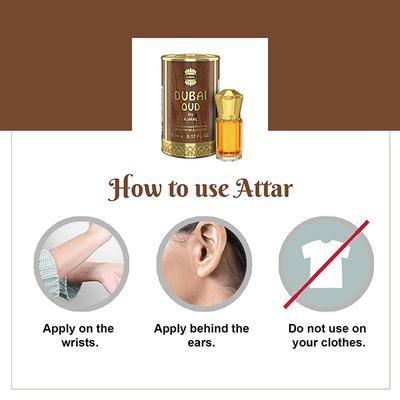 Ajmal Dubai Oud Concentrated Perfume Free From Alcohol for Unisex 5 ml - Perfumes (Edt/Edp)