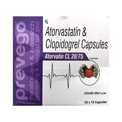 ATORVATIN CL 20/75 Capsule 15's - Blood Clot-Dys