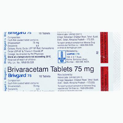 BRIVGARD 75 Tablet 10's - Epilepsy/Convulsion-Ant