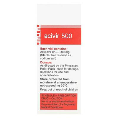 ACIVIR 500 Infusion 1's - Viral infections-Ant