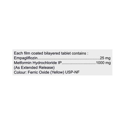 EMPANORM M 25/1000 Tablet 10's - Diabetes-Ant