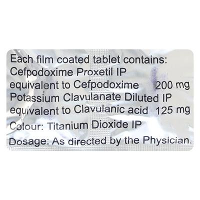 ZEDOCEF CV 200mg Tablet 10's - Bacterial Infections-Cep