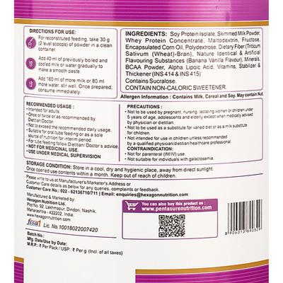 PentaSure HP 100% Whey Protein Powder- Banana & Vanilla Flavour 400 g - Whey Proteins