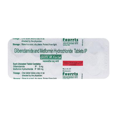 Glifil M Forte Tablet 10'S - Diabetes-Ant