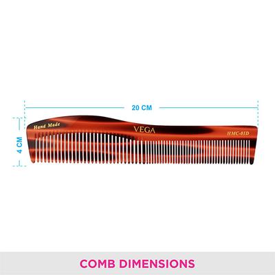 VEGA HMC - 01D GRADUATED DRESSING COMB 1's - Hair Combs