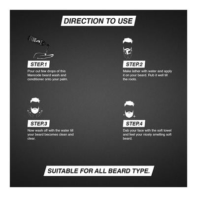 Mancode Beard Wash & Conditioner 200 ml - Beard Wash