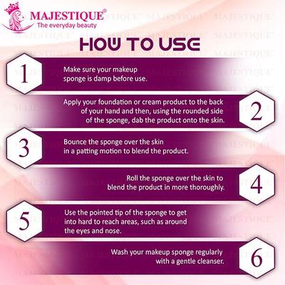 Majestique MakeUp Blender Sponge Twin Pack 1's - Sponges & Applicators
