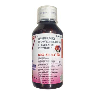 BRO ZEDEX LS WET COUGH RELIEF RASPBERRY FLAVOUR Expectorant 100ml - Cough And Cold-Cou