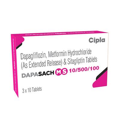 DAPASACH MS 10/500/100 Tablet 10's - Diabetes-Ant