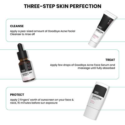 ThriveCo Acne-Free Sun Defense Kit (Anti-Acne Serum + Face Wash + SPF 50 PA++++ Sunscreen) 1's - Facial Kits