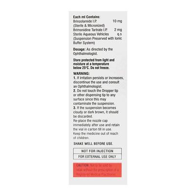 BRINZEMIC B BAK FREE Eye Drops 5ml - Glaucoma-Ant