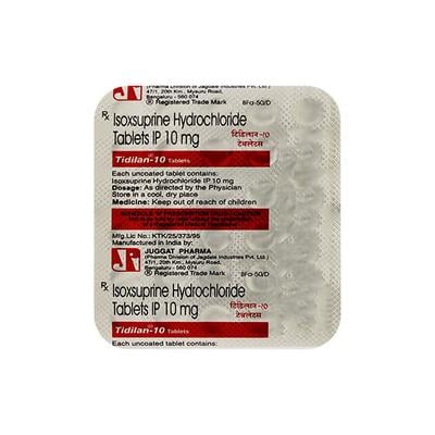Tidilan 10mg Tablet 30'S - Peripheral Hypertension-Per