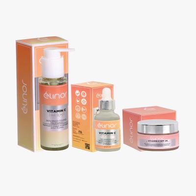 Elinor Vitamin C Face Wash + Vitamin C with Hyaluronic Acid Face Serum + Vitamin C Spf 20 with Hyaluronic Acid & Rosehip Oil Cream 180 gm - Face Washes