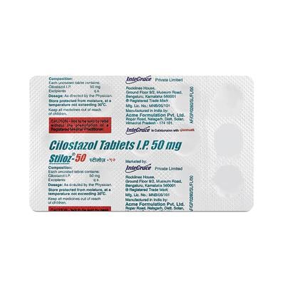 Stiloz 50mg Tablet 15'S - Intermittent Claudication-Per