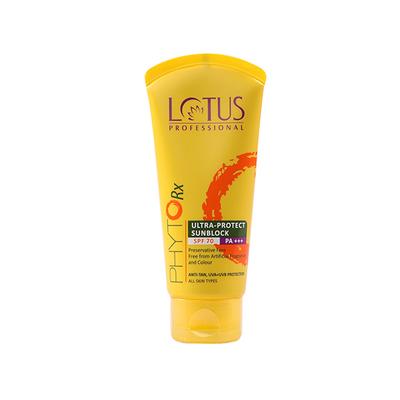 Lotus Professional Phytorx Ultra-Protect Sunblock Spf 70 Pa+++ 50 gm - Face Sunscreen