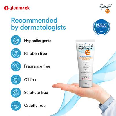 Glenmark Episoft AC Moisturizer with Sunscreen, SPF 30+ for Men and Women 125 gm - Day Cream