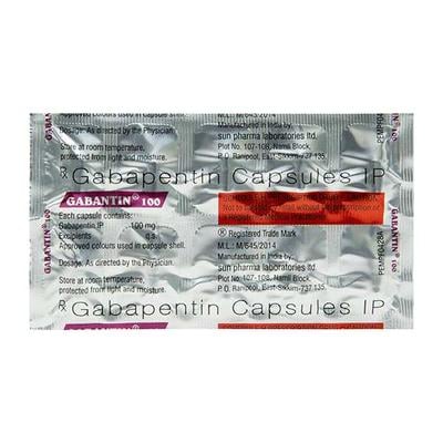 Gabantin 100mg Capsule 10'S - Epilepsy/Convulsion-Ant